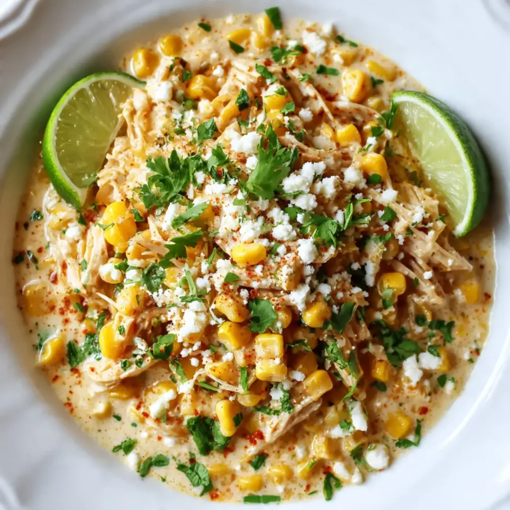 Street Corn Chicken served in tacos and bowls
