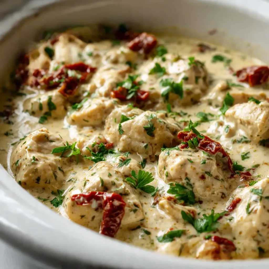 Creamy Chicken over Pasta