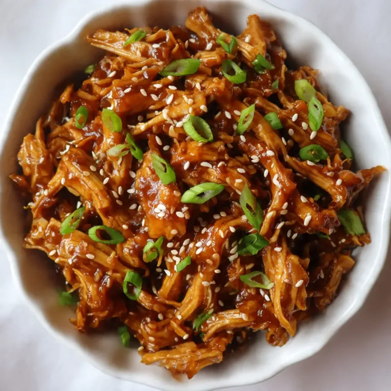 Crockpot Honey Garlic Chicken served in white bowl