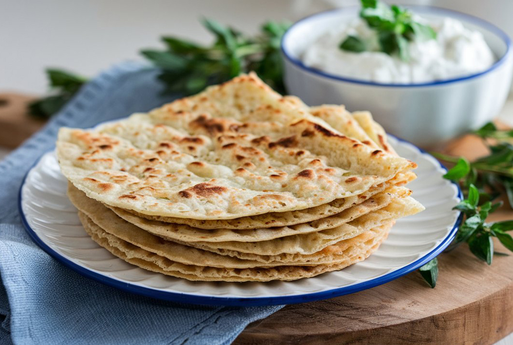 Cottage Cheese Flatbread 2 Ingredients