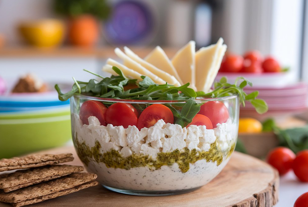 Cottage cheese pesto Salad