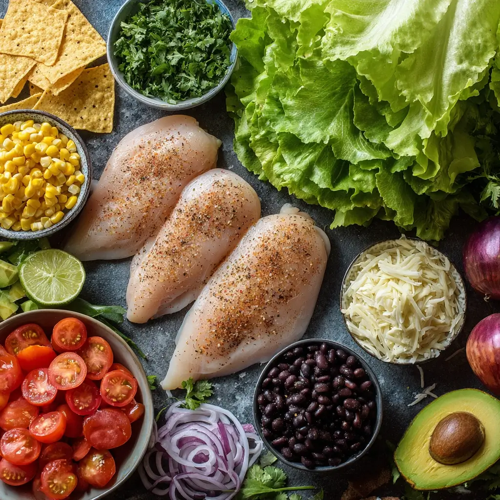 Ingredients for southwest chicken salad recipe