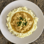 printable crockpot chicken and gravy recipe card