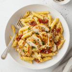 marry me chicken pasta recipe card