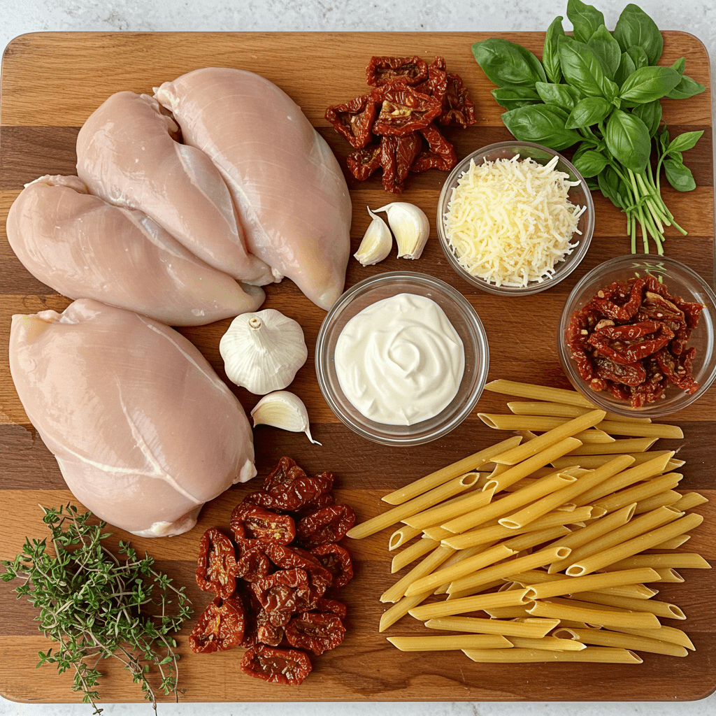 ingredients for marry me chicken pasta