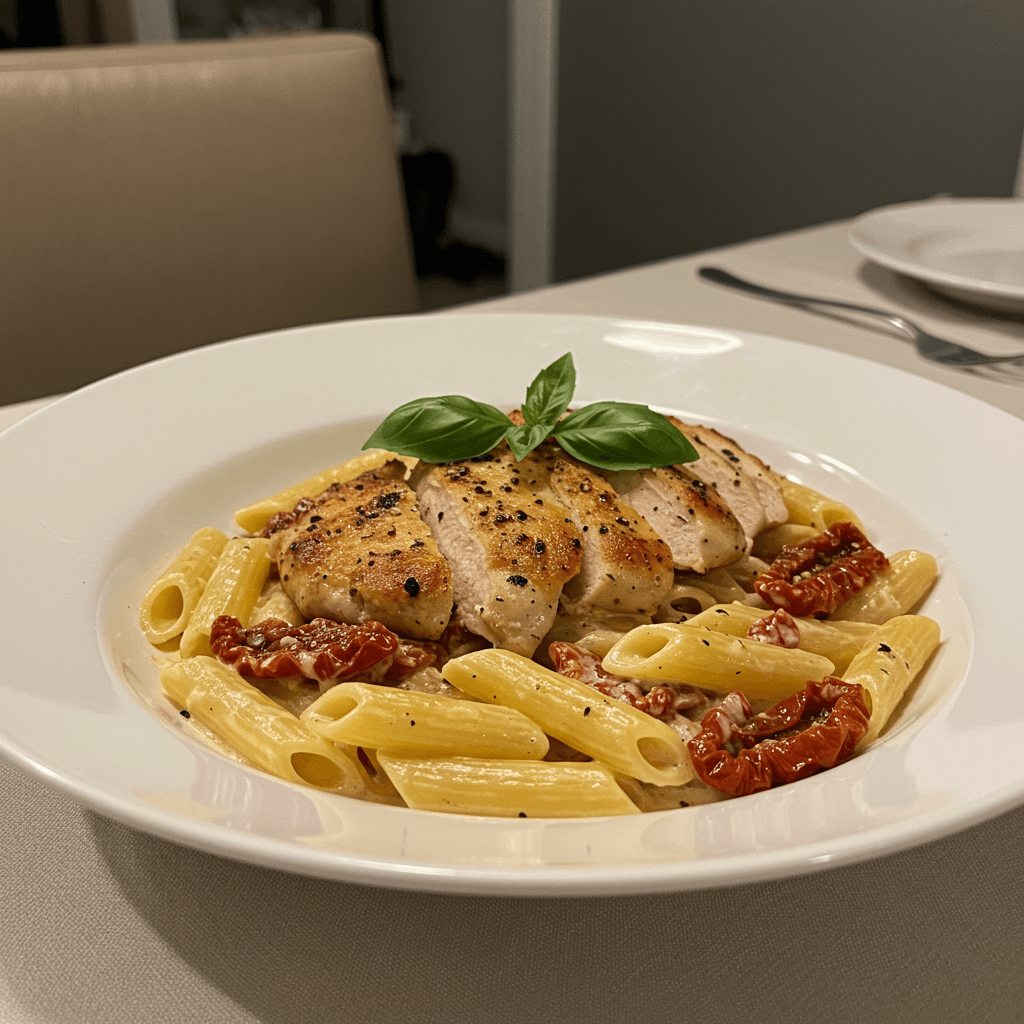 plated marry me chicken pasta