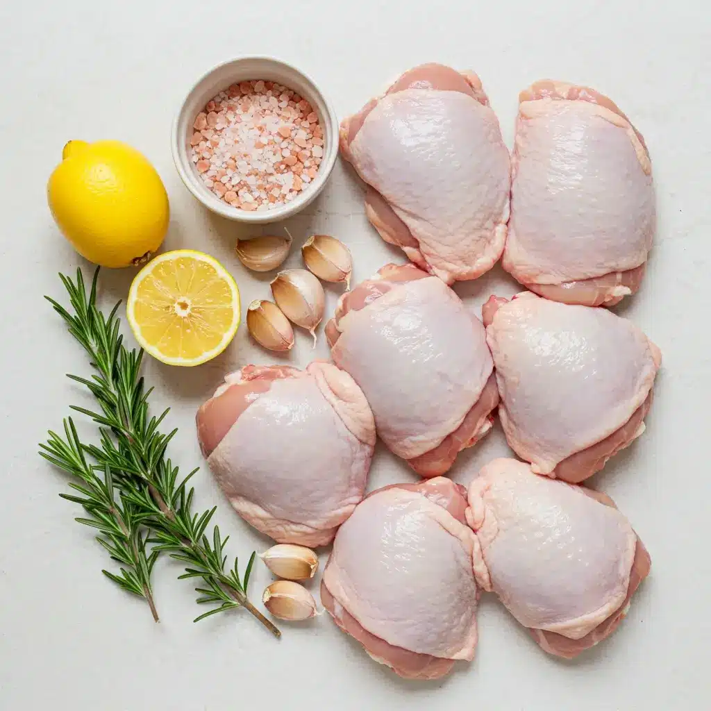 Himalayan pink salt chicken ingredients layout
