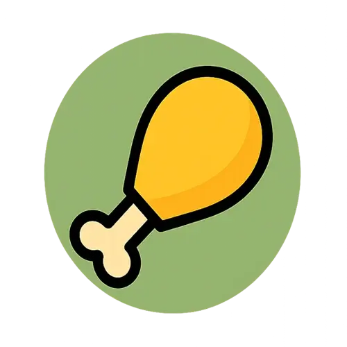 Lunch chicken recipes icon – chicken sandwich or wrap illustration