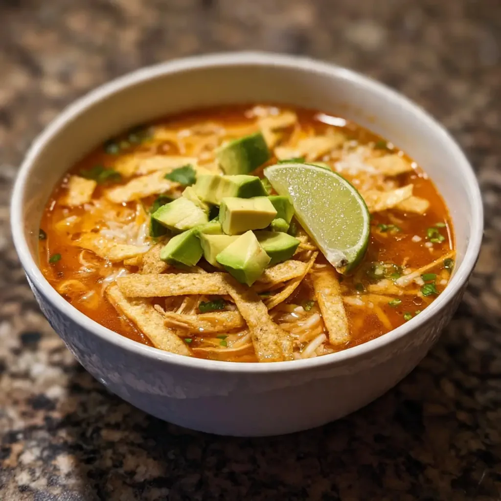 Chicken Tortilla Soup Stove Top