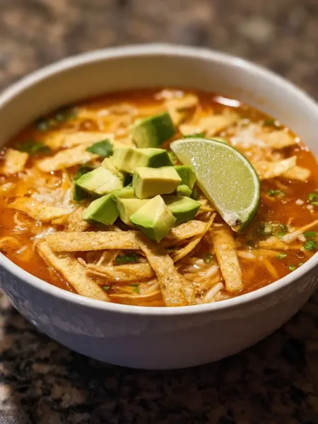 Chicken Tortilla Soup Stove Top