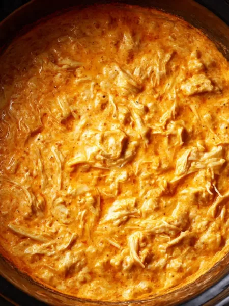 Crockpot Buffalo Chicken Dip