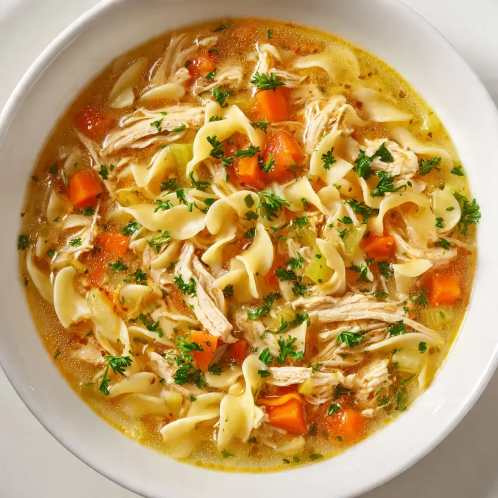 slow cooker chicken noodle soup