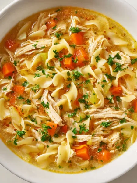 slow cooker chicken noodle soup