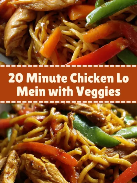 20 Minute Chicken Lo Mein with Veggies