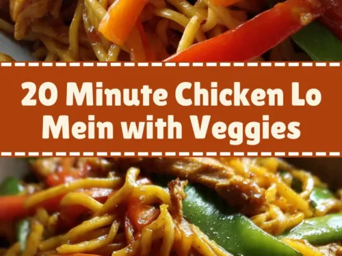20 Minute Chicken Lo Mein with Veggies