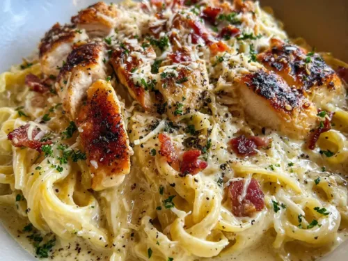 Alfredo Chicken Carbonara