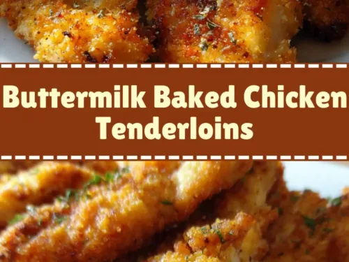 Buttermilk Baked Chicken Tenderloins