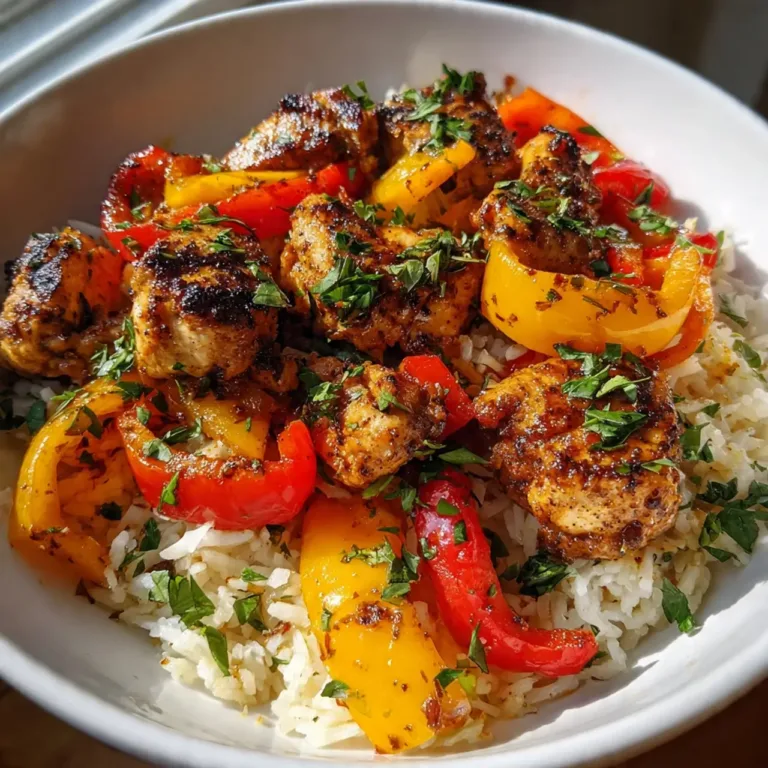 Cajun Chicken and Rice with Bell Peppers