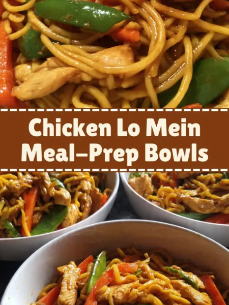 Chicken Lo Mein Meal-Prep Bowls