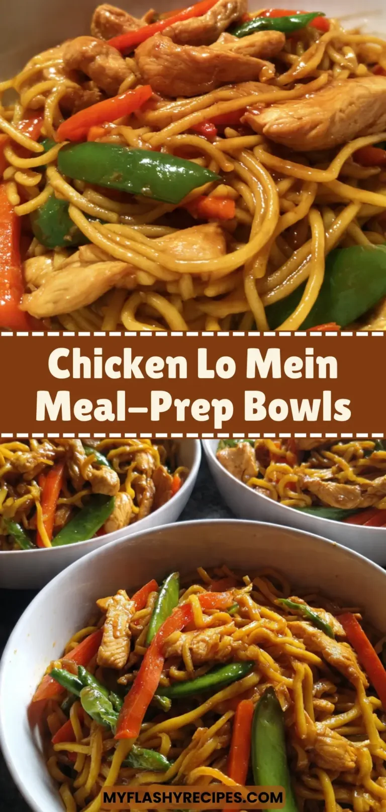 Chicken Lo Mein Meal-Prep Bowls