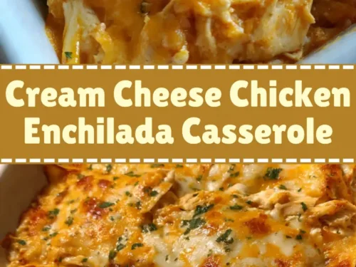 Cream Cheese Chicken Enchilada Casserole