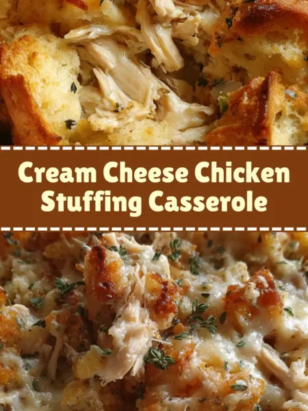Cream Cheese Chicken Stuffing Casserole