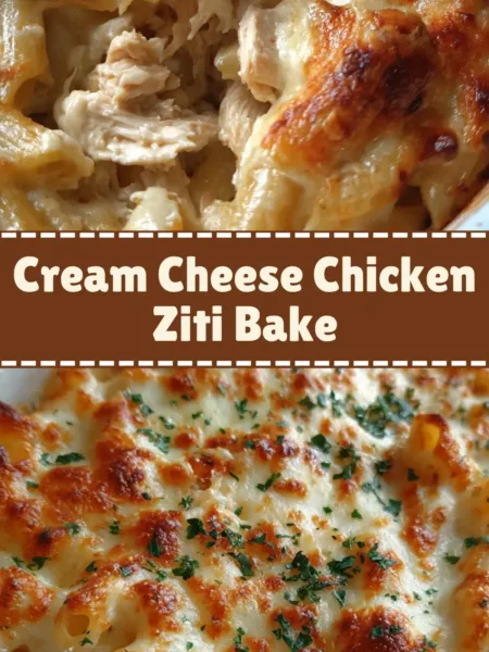 Cream Cheese Chicken Ziti Bake
