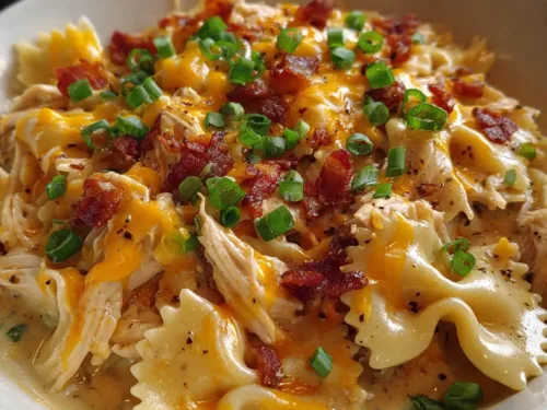 Creamy Crack Chicken Bowties