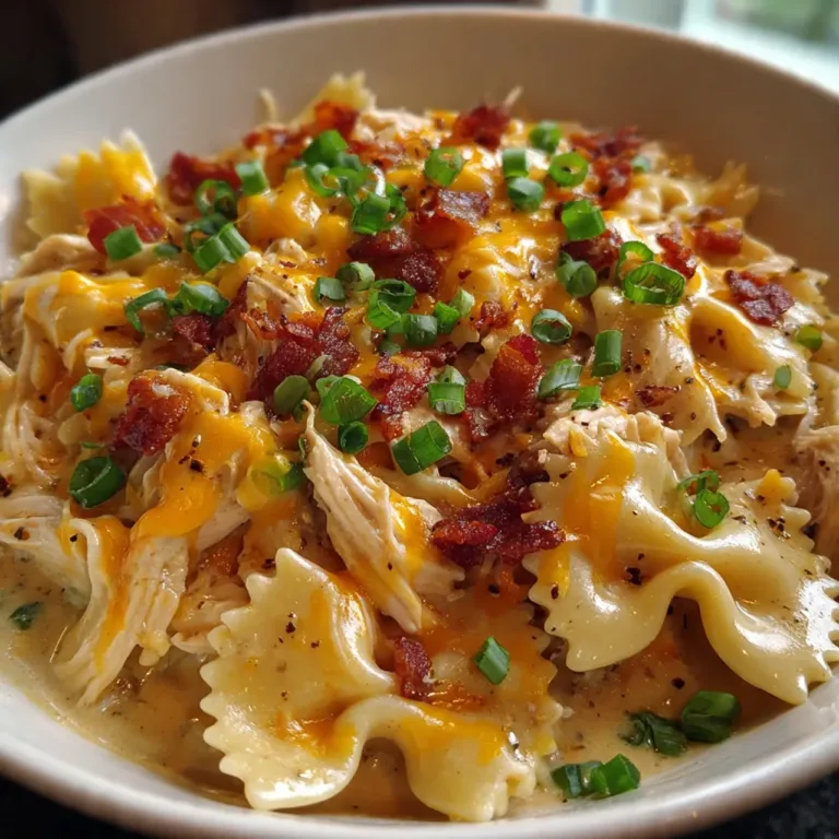 Creamy Crack Chicken Bowties