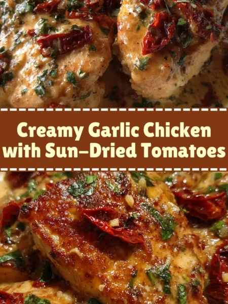 Creamy Garlic Chicken with Sun-Dried Tomatoes