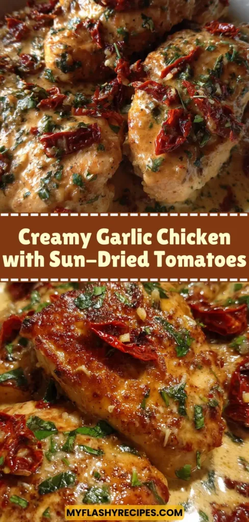 Creamy Garlic Chicken with Sun-Dried Tomatoes