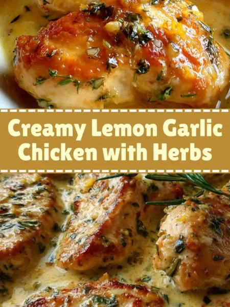 Creamy Lemon Garlic Chicken with Herbs