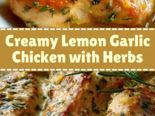 Creamy Lemon Garlic Chicken with Herbs