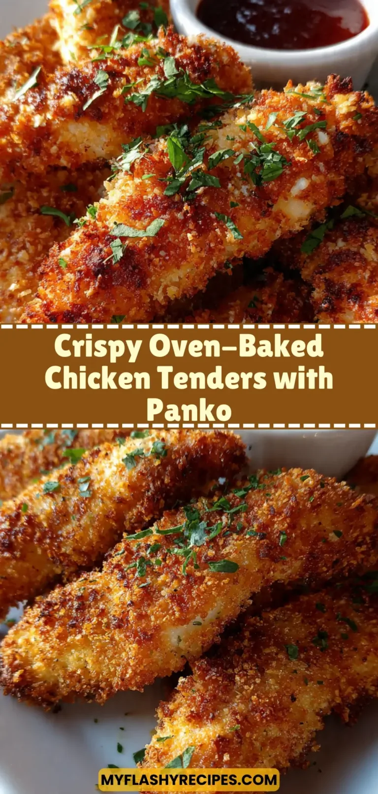 Crispy Oven-Baked Chicken Tenders with Panko