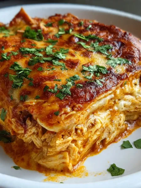 Easy Chicken Enchilada Casserole
