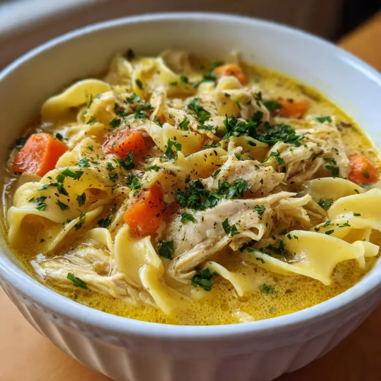 Easy Creamy Chicken Noodle Soup