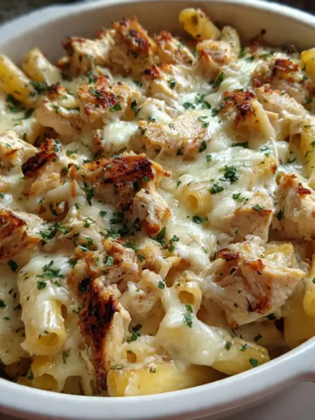 Garlic Chicken Parmesan Ziti