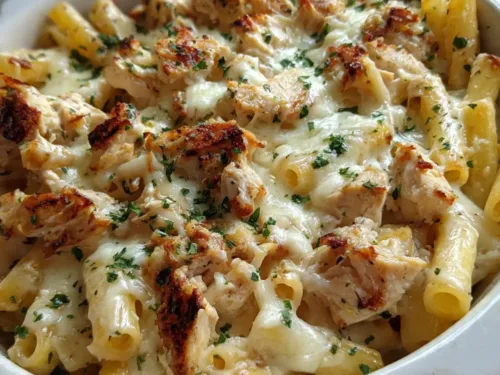 Garlic Chicken Parmesan Ziti