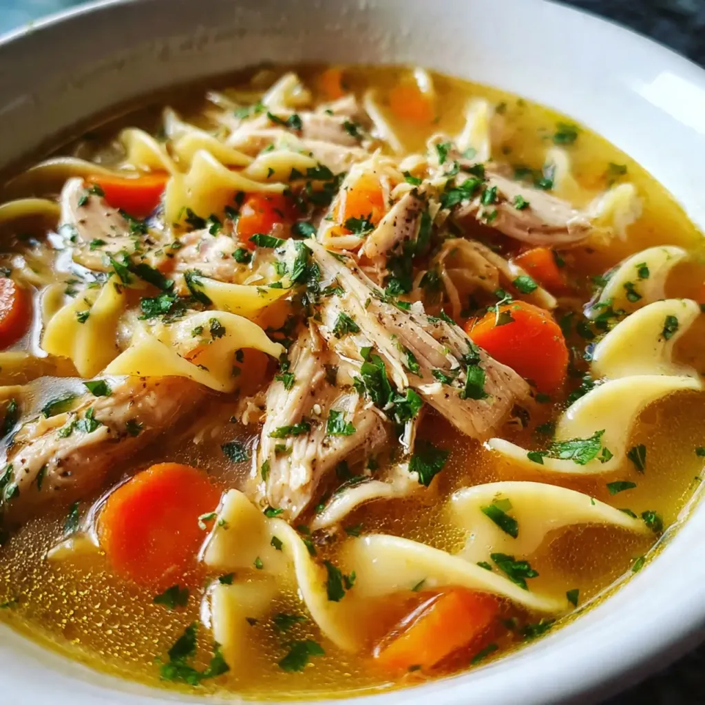 Grandma's chicken noodle soup recipe