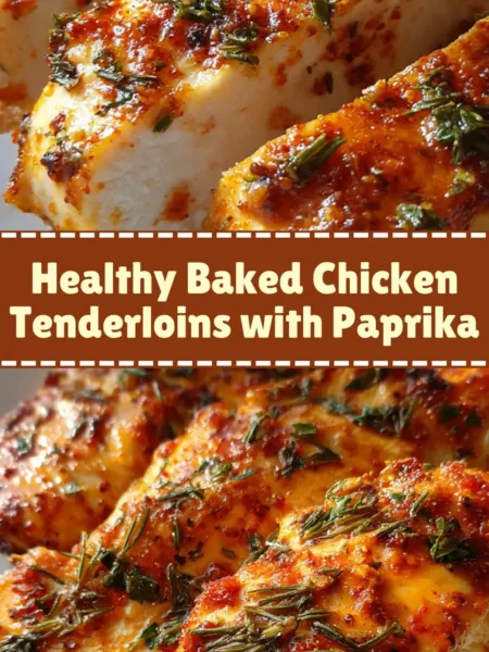 Healthy Baked Chicken Tenderloins with Paprika