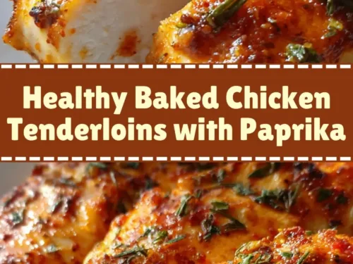 Healthy Baked Chicken Tenderloins with Paprika