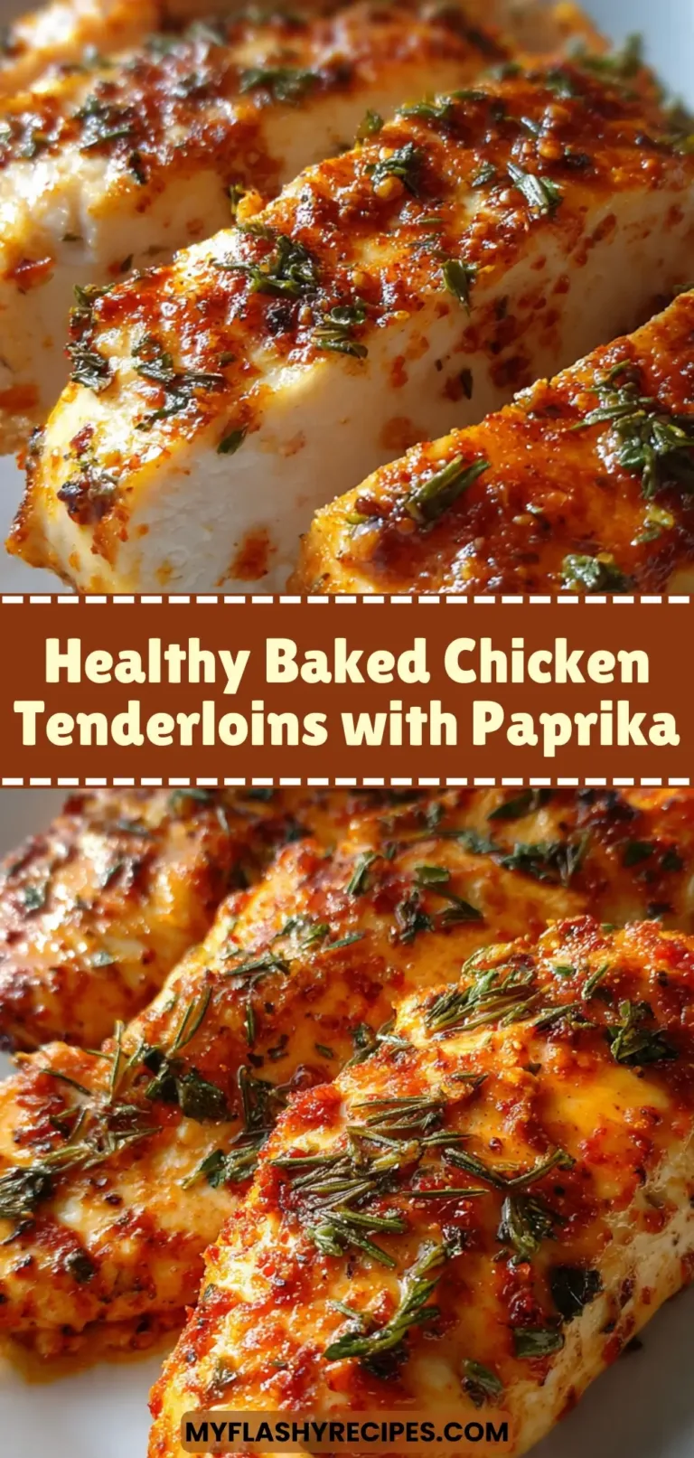 Healthy Baked Chicken Tenderloins with Paprika