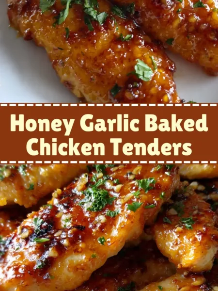 Honey Garlic Baked Chicken Tenders