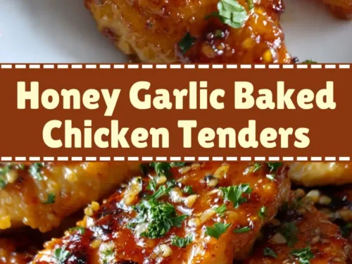 Honey Garlic Baked Chicken Tenders