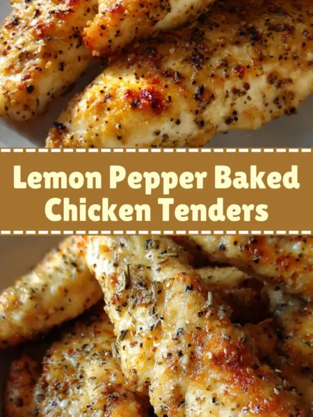 Lemon Pepper Baked Chicken Tenders