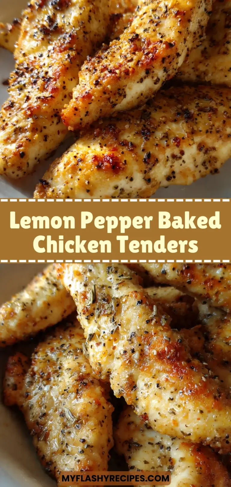 Lemon Pepper Baked Chicken Tenders