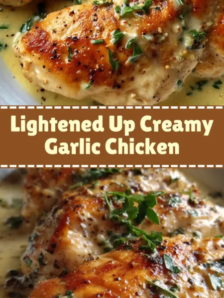 Lightened Up Creamy Garlic Chicken