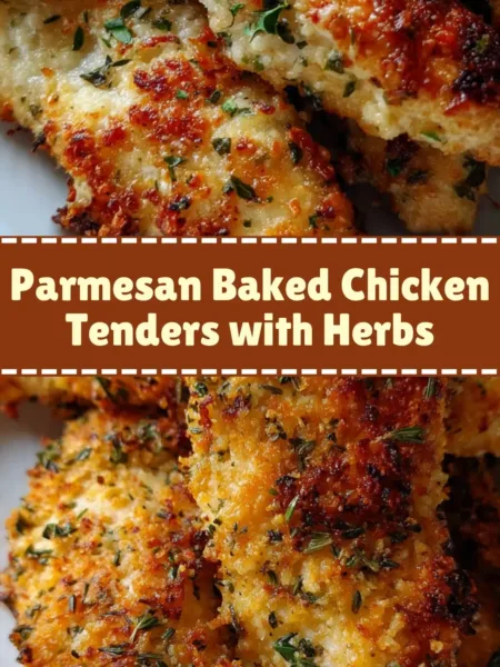 Parmesan Baked Chicken Tenders with Herbs