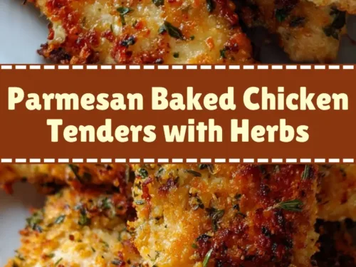 Parmesan Baked Chicken Tenders with Herbs