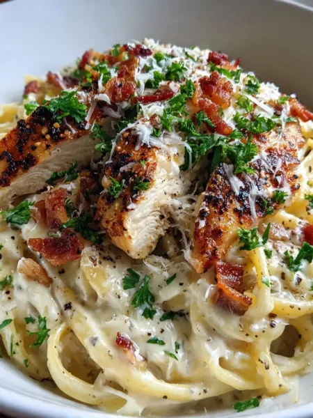 Parmesan Cream Chicken Carbonara